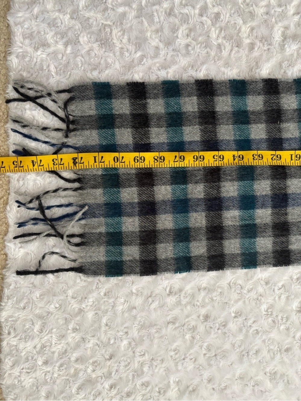 James Pringle Weavers Merino Wool Scarf Tartan Plaid - Picture 7 of 7